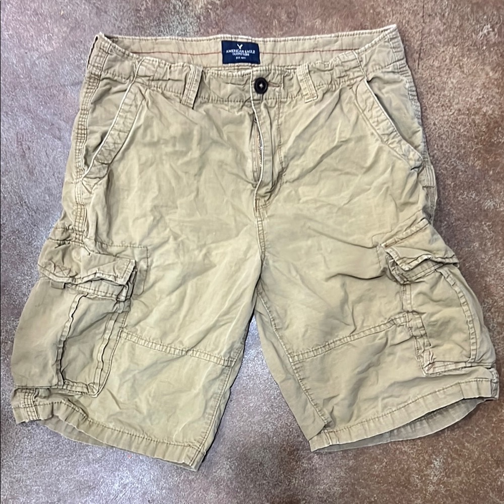 American Eagle Outfitters Men's Tan Cargo Shorts